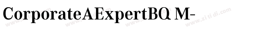 CorporateAExpertBQ M字体转换